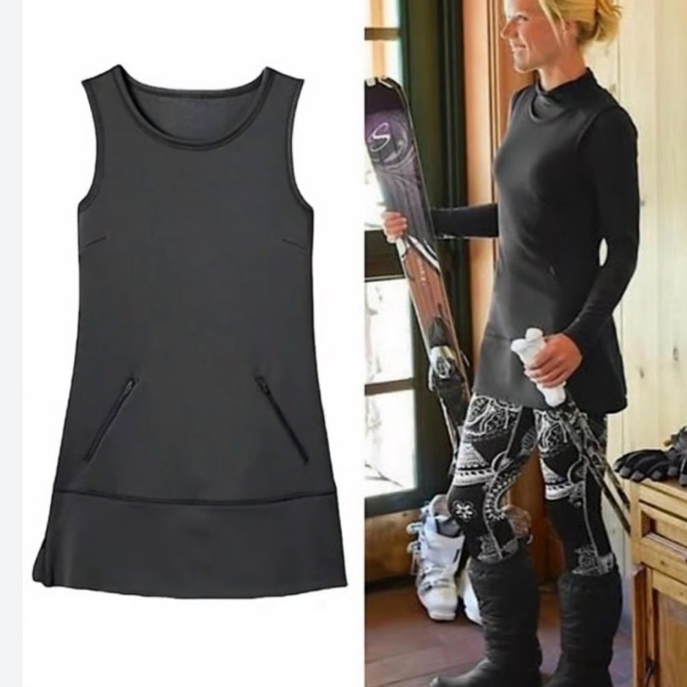 EUC Athleta Charcoal Sleeveless Dress